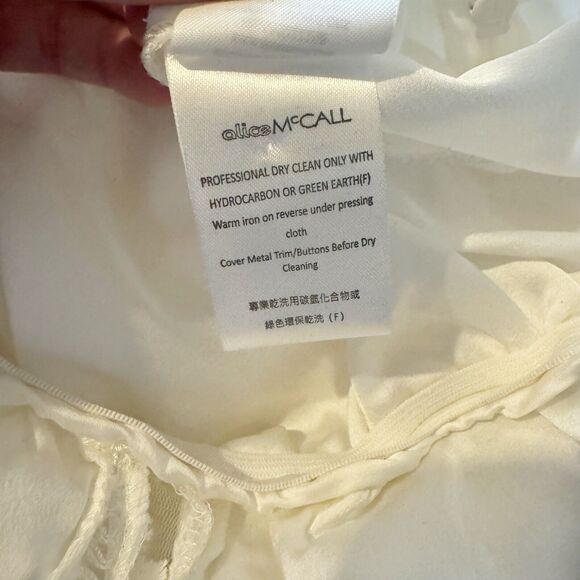 Alice McCall Forever Young White Lace Illusion Ruffle Mini Dress US 2 Bridal - Picture 11 of 11